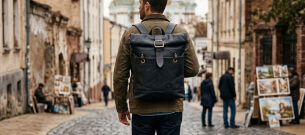 The Only Bag You Need: 6 Ways to Wear the Handmade Leather Roll Top Backpack
