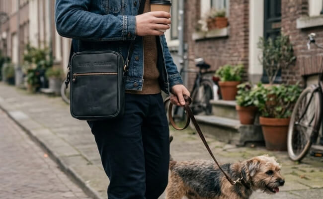The Morning Coffee & Dog Walk - Shoulder Bag