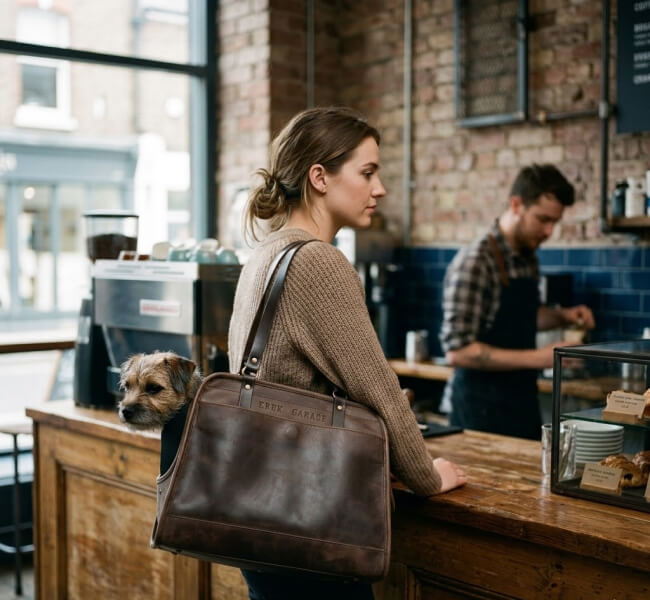 Leather Pet Carrier — For the Devoted Dog Mom