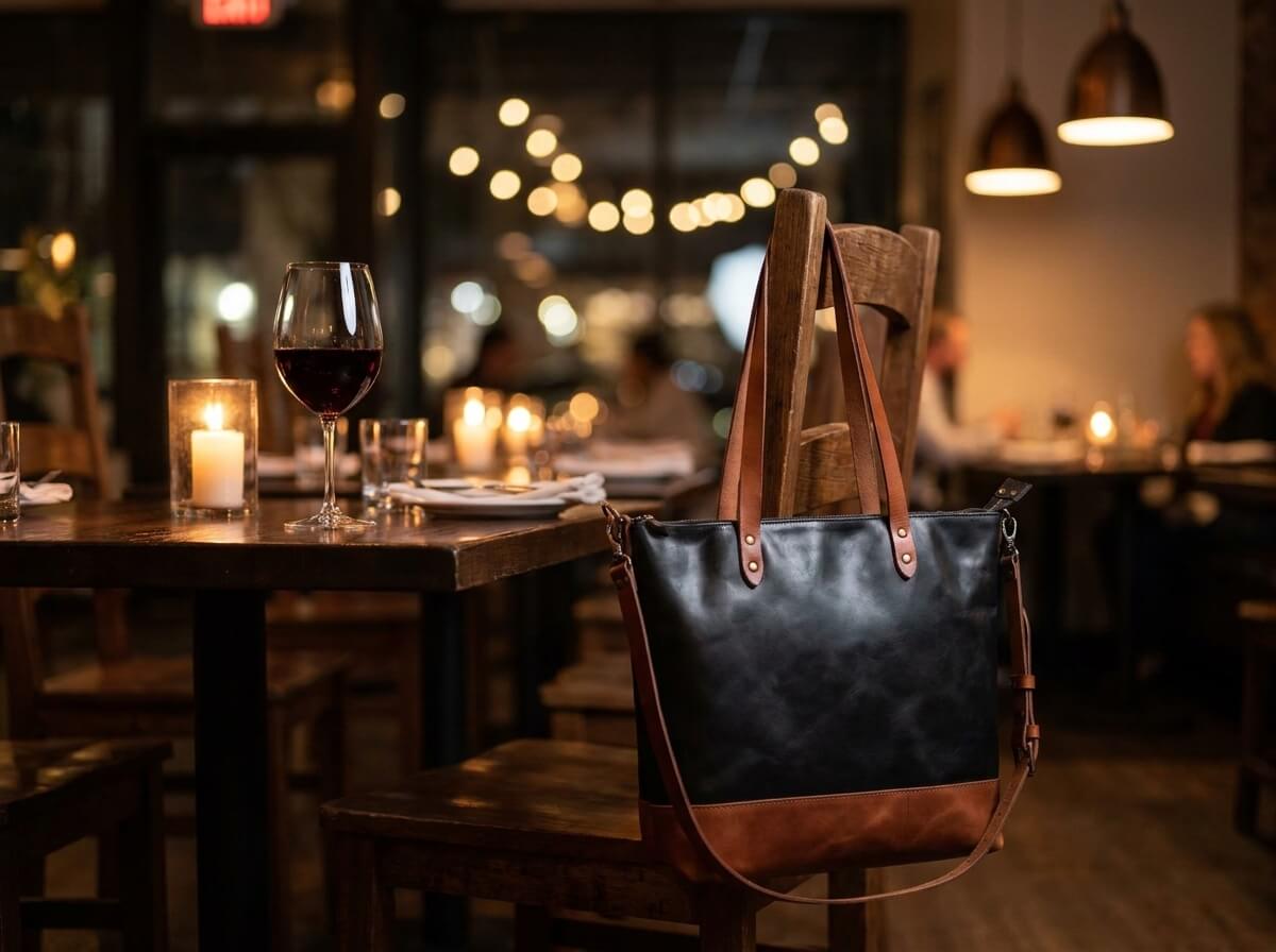 Tote Bag - After Dark: The Two-Tone Tote as Evening Accessory