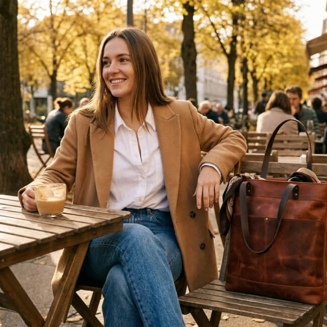 Smart Casual — The Leather Shopper Bag That Goes Everywhere Without Asking Permission