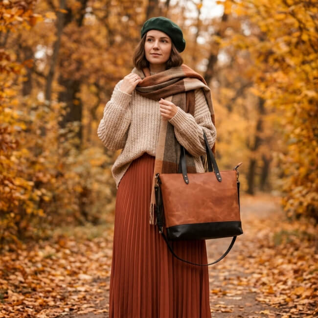 Soft Eclecticism — The Color-Block Tote That Makes Earth Tones Interesting Again