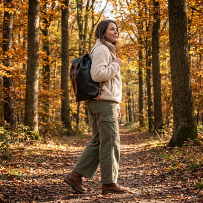 Active Outdoor Chic — The Women's Leather Backpack That Belongs Off the Trail and On the Street
