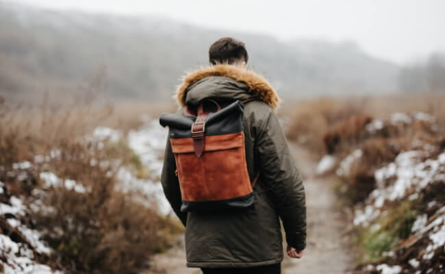 Leather Backpack from Kruk Garage