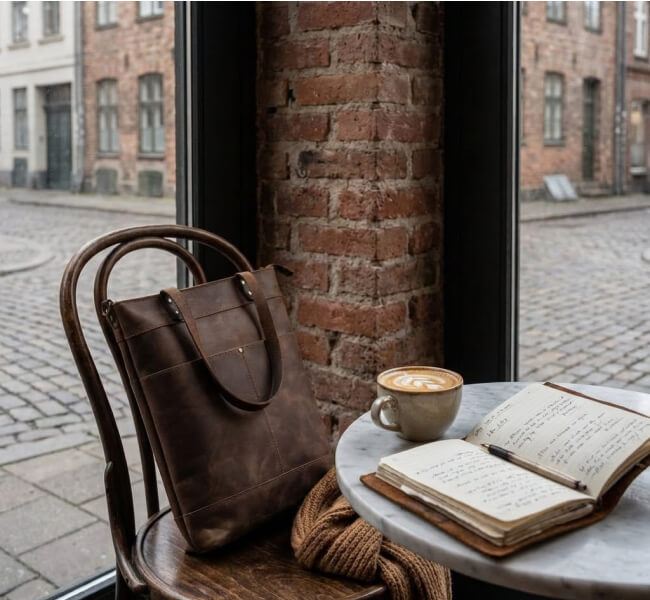 Shopper Bag - The Slow Morning at the Café