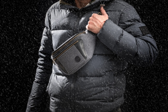 Wool Felt Fanny Pack by KrukGarage