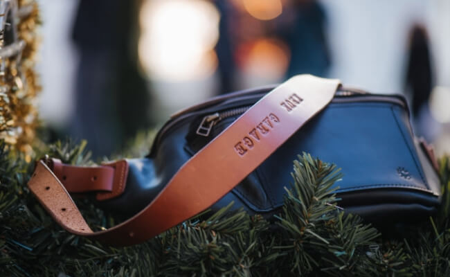 Leather Fanny pack from Kruk Garage