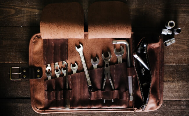 Tool roll from Kruk Garage