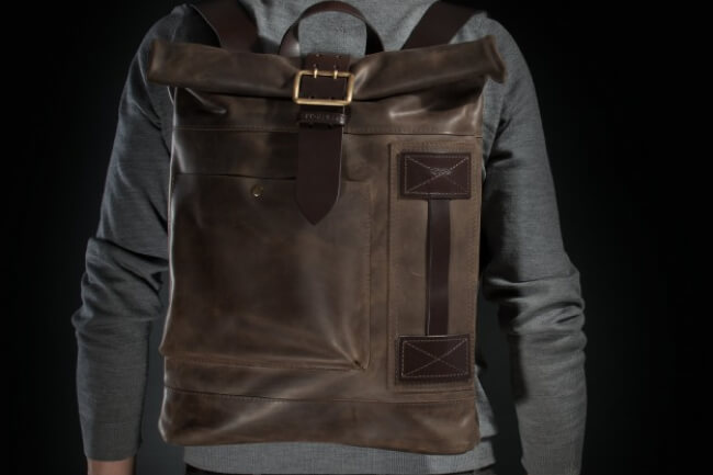 Leather Backpack by Kruk Garage